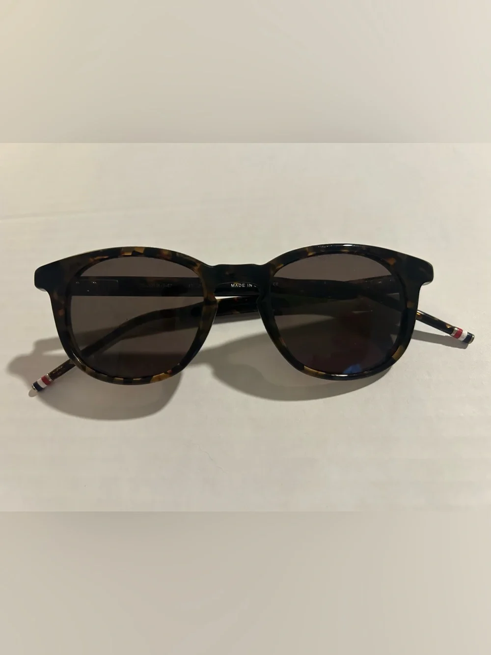 Thom Browne TB-0005-B-T-02Sunglasses Dark Havana Tortoise Brown Lenses 47 22-150